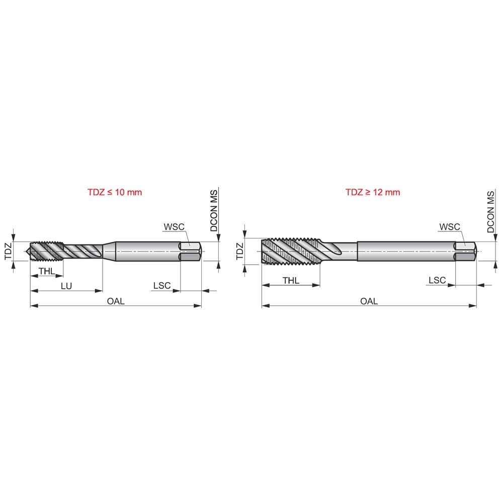 Dormer E002M2 Series E002 HSS-E-PM - Macho de roscar espiral (métrico, acabado brillante, norma ISO, rosca M2 x 0,40 mm, longitud de 41 mm)