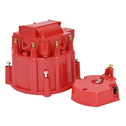 A-Team Performance - Hei Distributor 8-Cylinder Tune-Up - Kit Male Cap 65K Volt Ignition Coil (Red) #TOP5