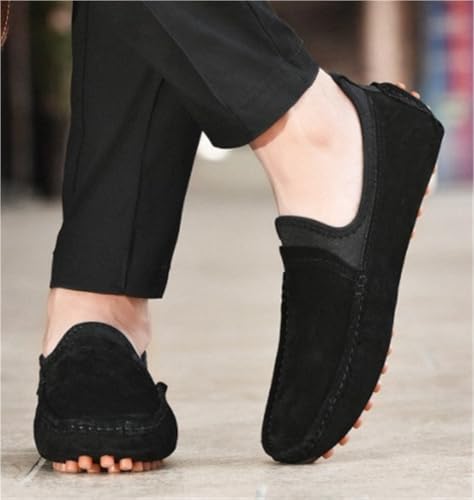 Mens Loafers Moccasins Shoes Solid Colors Flat Heel Slip on Anti-Slip Flexible Resistant4