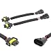 TOMALL 9006 9005 to H11 H8 Retrofit Wiring Harness for LED Headlight Fog Light Connector Socket Adapter 12cm(5inch)