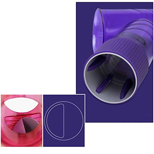 F Fityle Secador de cabelo de plástico feminino difusor de cachos giratório de vento touca de secage