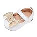 DolceTiger Chaussures Bébé Filles Chaussures Bébé pour Baptême Chaussons Cuir Souple Chaussures Premiers Pas Anti-dérapant Baskets Princesse Chaussures Ballerines Bébé Fille