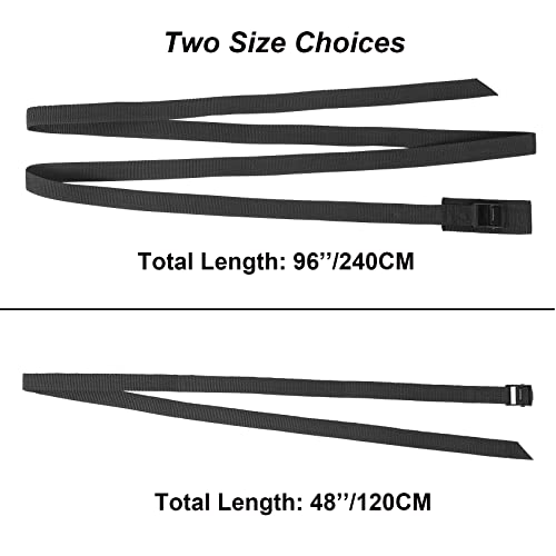 Image of Ayaport Lashing Straps with Buckles Adjustable Cam Buckle Tie Down Cinch Strap for Packing Black 4 Pack (0.75' x 48')