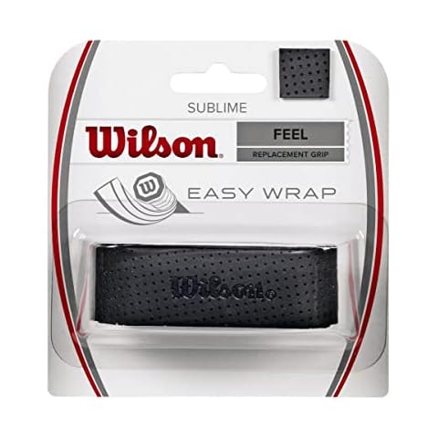 Wilson Overgrip, Sublime Grip, BasisOvergrip, Unisex, Black, 1 Pack, WRZ4202BK Cover