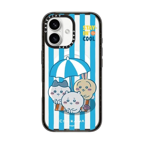 CASETiFY MagSafe ΉCpNgiPhone 16 P[X [MILKi (4x MIL-STD-810G) / 2.5m̗NA / Chiikawa Co-Lab] - NA ubN - Chiikawa Stay