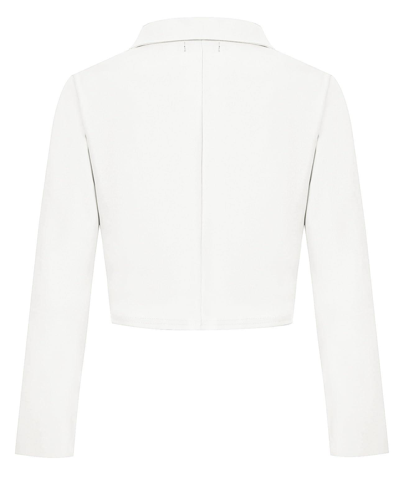 Blazer court à un bouton pour femme, blazer à revers cranté décontracté, élégant, classique, manches longues, vêtement de travail à revers