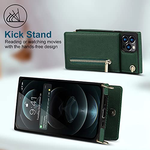 Housse en cuir pour iPhone 14 Pro Max avec rangement zippé élégant - 6