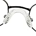 GMS Optical Bridge Strap Screw-in Silicone Nose Pads for Eyeglasses (Pack of 4) One of Each Size - 18mm, 22mm, 28mm, 32mm