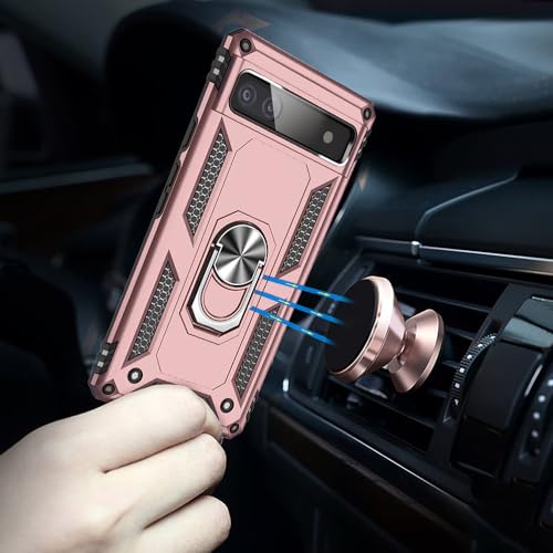 Coque de téléphone Google Pixel 6A or rose protection d'écran sereine - 6