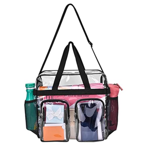 Bolsa de mano transparente con correa ajustable para el gimnasio