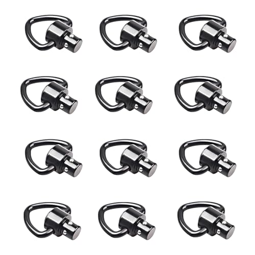 Émerillons de bretelle tactiques de 2,5 cm en métal pour sangle carabine QD