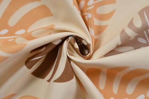 Image of HOMEKART 100% Cotton Feel Double Bed Bedsheet Set | 180tc to 220tc Soft & Breathable with 2 Pillow Covers | Wrinkle Free | for Bedroom & Gifting (Color -Beige & Brown, 90 x 90 Inches)