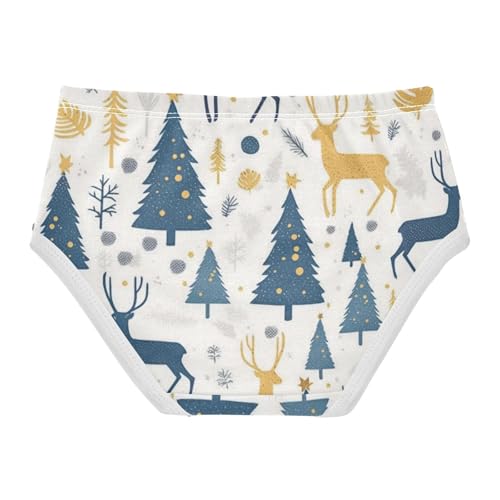 Elastic Waistband Girls' Panties Comfort Color for Young Girls Adorable Snowmen Pattern in Sizes 2T,3T, 4T, 5T, 6Y and 8Y2