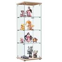 コレクションケース ガラスディスプレイキャビネット フィギュアケース4段ホワイト Amazon.co.jp: コレクションケース フィギュアケース 4段 高さ