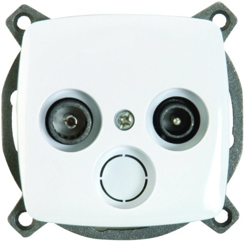 Preisvergleich Produktbild UNITEC 41787L Antennensteckdose Roma, ultrawei