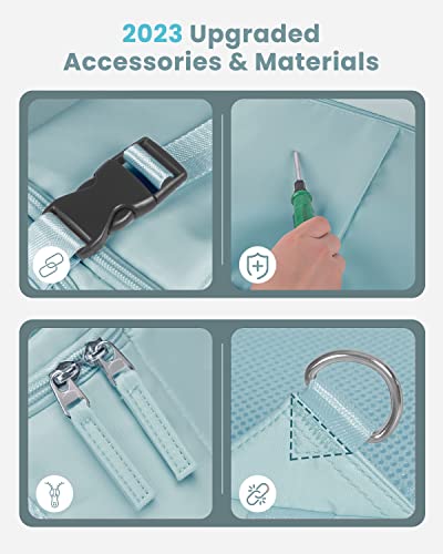 Snoffic Personal Item Travel Backpack Airline Approved, 17 Inch Carry-On Backpack, Waterproof Casual Daypack Rucksack For Work Business Hiking Traveling Gift Bookbag (Blue Green) #TOP2