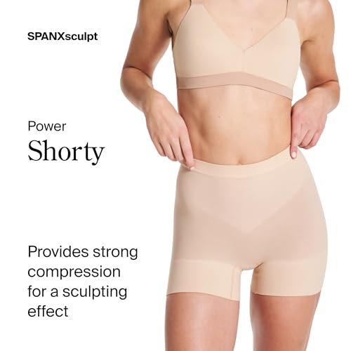 SPANXsculpt Seamless Power Shorty - For All Hemline Lengths - Lightweight Core Control Shapewear - Dig-Free Waistband2