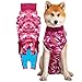Suitical Recovery Suit X-Large for Dogs in Pink Camo. Professional alternative to the Cone of Shame. Suitable for wound and Bandage protection, Hotspots, Skin Diseases, Light Incontinence, When in Heat. Recommended by thousands of vets worldwide.