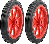 2 Pcs Replaceable Shopping Basket Cart 5.5' Wheels Red Black