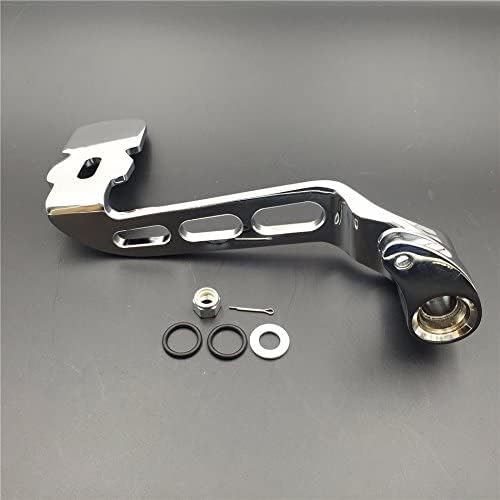 HTTMT MT280-016- Motorcycle Chrome Rear Brake Lever Brake Pedal Foot Lever Three-Hollow-Out Compatible with 2014-later Touring Trike (Street Glide/CVO/Tri)