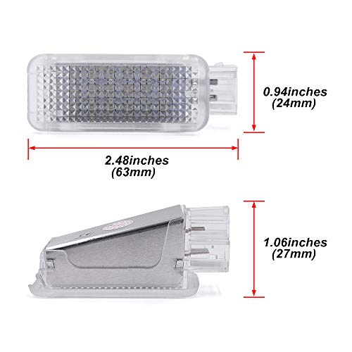 Lámpara LED azul para puerta Audi VW Porsche pair miniatura 4