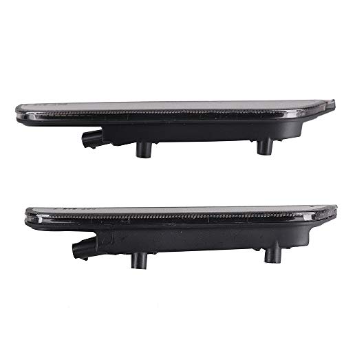 Smoked LED Side Marker Light for Dodge Charger 2015 2016 2017 2018 2019 2020, OEM Side Marker Lights Kit, include Front (Amber) & Rear(Red)