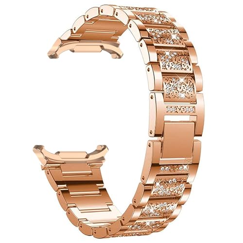 Correa compatible para Galaxy Watch 8 y Ultra 47mm, metal con diamantes miniatura 2