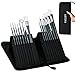 Produktbild Artina Pinselset Malen Amsterdam  17 teiliges Pinsel Set mit Tasche in Schwarz  Pinselhalter für Malpinsel Acrylfarben & mehr  Malpinsel Set groß mit Etui
