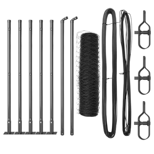 VidaXL Valla Hexagonal Gris 0.6 x 10m