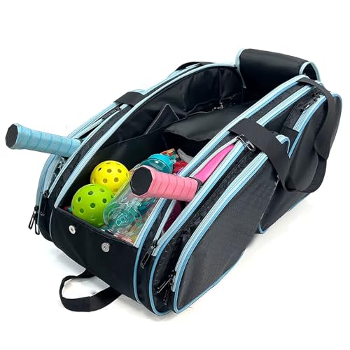 Sac de raquette de badminton avec compartiment chaussures indépendant grand format pour sport