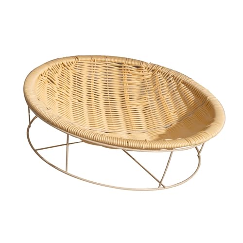 Cosiro 犬用ベッド用品 多用途 ポータブル ラウンド 軽量 ギフト 通気 犬小屋飾り 子犬の休憩 遊び 子猫 屋内用