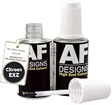 Alex Flittner Designs Stylo de retouche compatible avec Citroen EXZ Noir Caldera Nacre Peinture automobile à séchage rapide 2x20ml