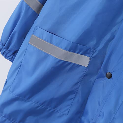 Kids Boys Girls Raincoat Rain Pants Rainwear with Hood Rainproof Outwear Reflective Strips Lightweight3