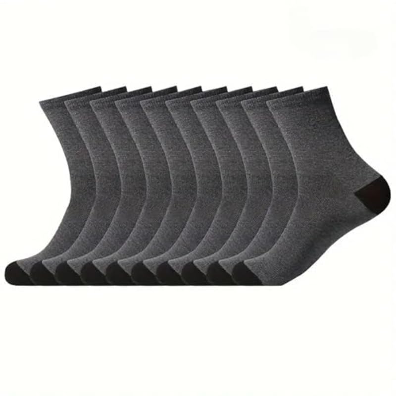 Mid Length Socks for Men, Breathable and Comfortable, Suitable for Casual Sports (10 Pairs)3
