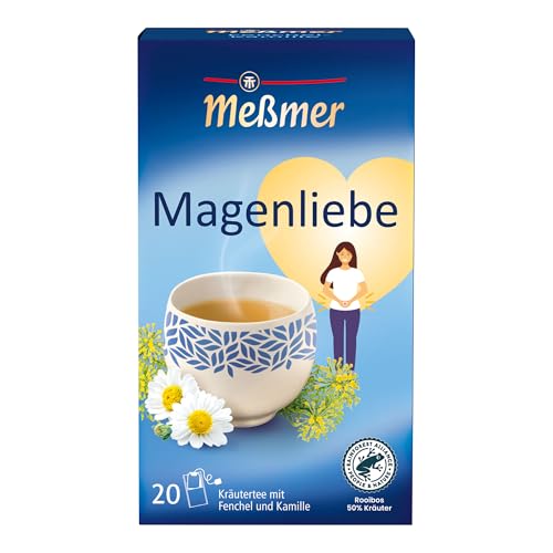 Meßmer Magenliebe | Kräutertee mit Fenchel Kamille & Rooibos | 20 Teebeutel | mild