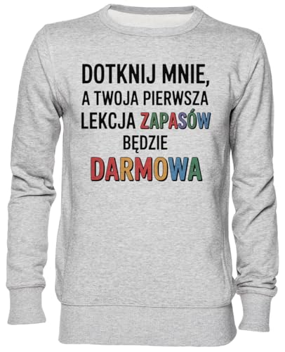 Sweat-Shirt Unisexe Gris en Jersey pour Éviter le Froid avec Style