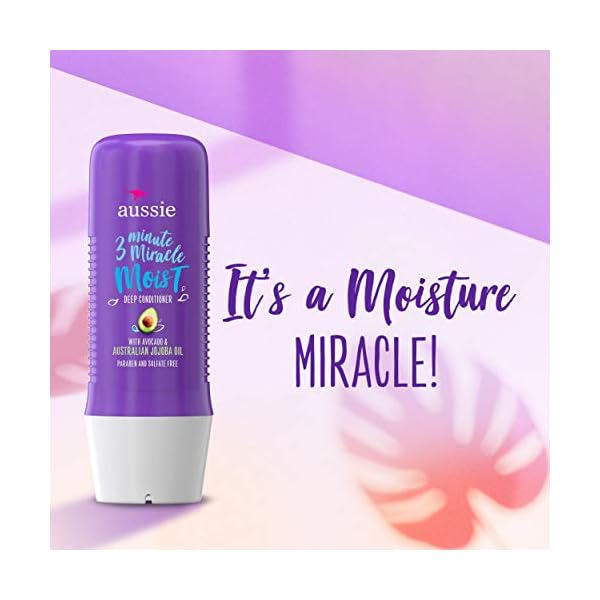 Aussie-Miracle-Moist-Shampoo-and-3-Minute-Miracle-Deep-Conditioner-Hair-Treatment-Bundle-Infused-with-Avocado-Australian-Jojoba-Oil-Paraben-Free-White-Citrus-3-Piece-Set Aussie Miracle Moist Shampoo, and 3 Minute Miracle Deep Conditioner Hair Treatment Bundle, Infused with Avocado & Australian Jojoba Oil, Paraben Free, White, Citrus, 3 Piece Set (Packaging May Vary)