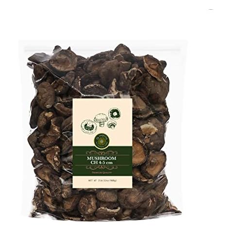 US-FARMERS Natural Premium Quality Shittake Mushroom CH 4-5cm in Resealable Bag, 2 Lbs Cover
