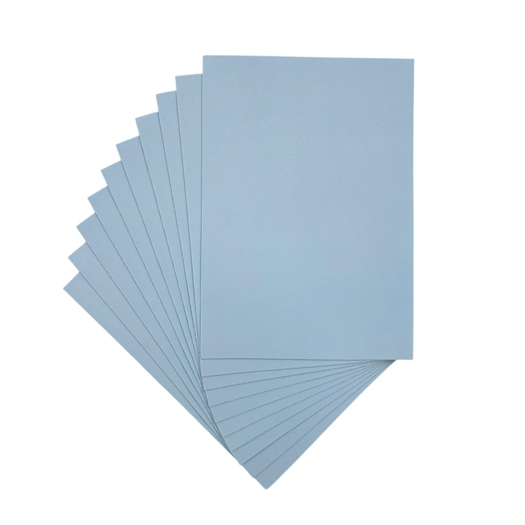 Pack of 10 A4 Light Blue Coloured EVA Foam Sheets