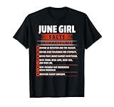 June Birthday Girls Gifts Great Women Tee Shirts