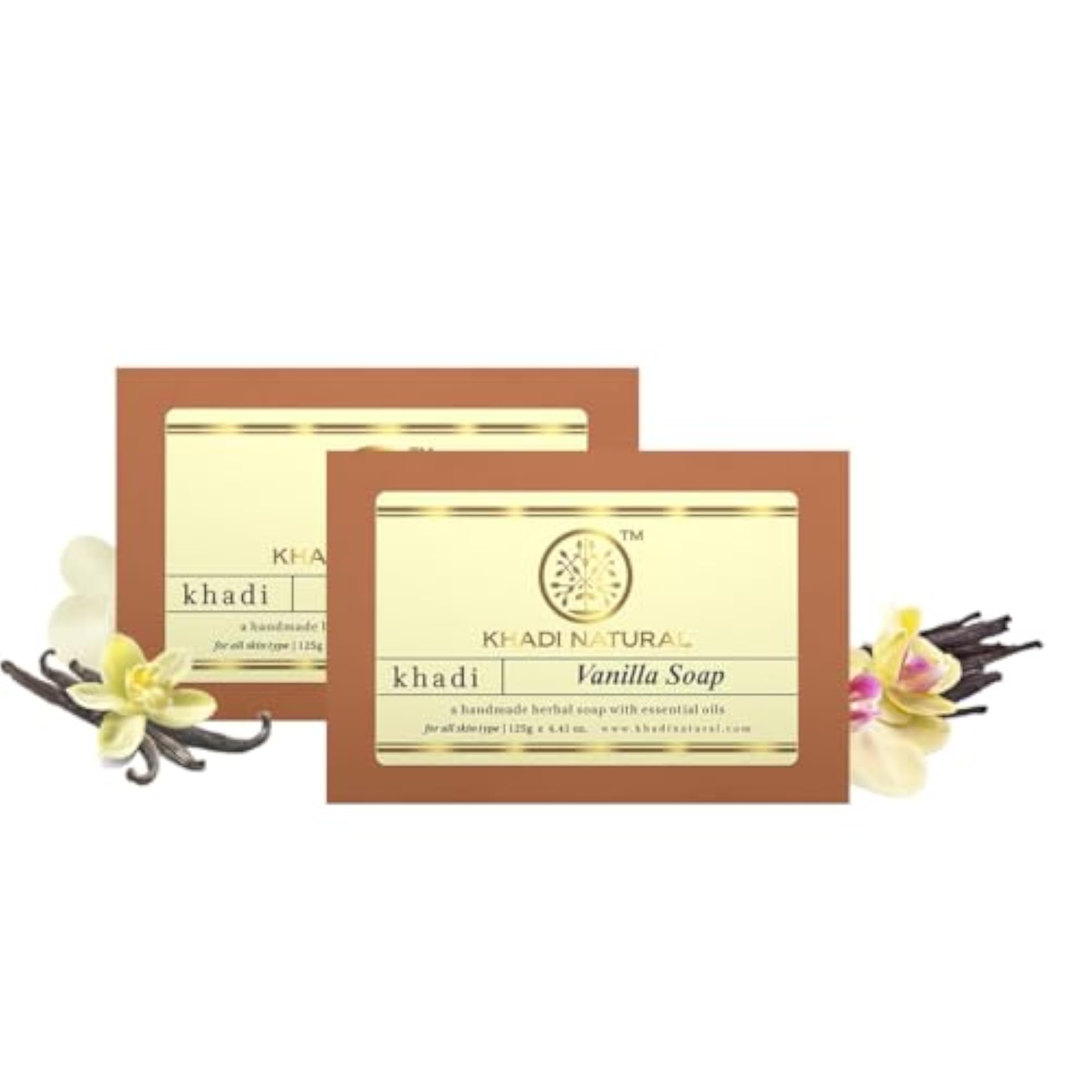 Herbal Vanilla Soap, Handmade Bath with Essential Oils