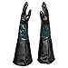 Produktbild 1 Paar Sandstrahlhandschuhe für Kabine SBC-220/350/420/990 | für Sandstrahlkabine 220l, 350l, 420l oder 990l | 620mm Lange Gummihandschuhe gefüttert, Innenseite Textil, mit verstärkten Nähten
