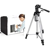 Amazon Basics Portable Photo Studio with 60-Inch Lightweight Tripod and bag