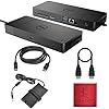 Dell WD19TB Thunderbolt Dock – Estación de acoplamiento Dell Dual Monitor USB C con cable HDMI y DisplayPort de 180 W, estación de acoplamiento para laptop y computadora (renovado)