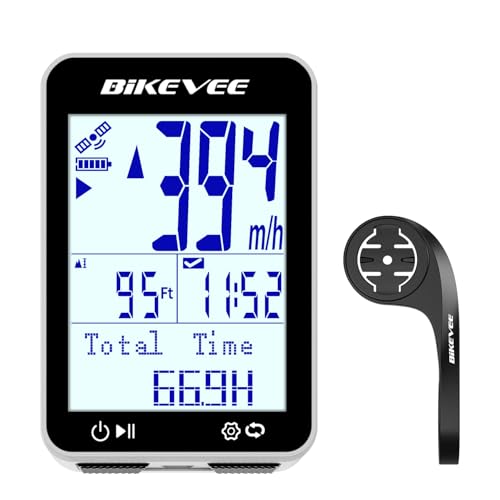 Image of GPS Bike Computer Wireless Bicycle Speedometer Odometer 9 Languages Auto Backlight Auto Start Stop IPX7 Waterproof 2.4 Inch LCD Supports MPH KMH