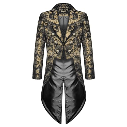 Veste Steampunk Vintage Gothique Médiévale pour Homme Veste Costume en Queue De Pie Longue Steampunk Uniforme Cosplay Tailcoat pour Hommes Costume Party Outwear Partie Vêtements De Smoking Veste Steampunk Vintage Gothique Médiévale pour Homme Veste Costume en Queue De Pie Longue Steampunk Uniforme Cosplay Tailcoat pour Hommes Costume Party Outwear Partie Vêtements De Smoking