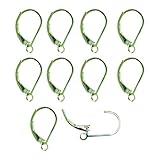 Silver Leverback Earring Findings, 10 Pieces(5 Pairs) Sterling Silver Leverback Earring Hooks for Jewelry Making.