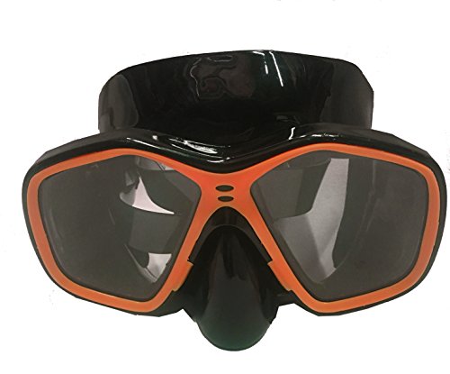 Swim Diving Snorkeling Mask with Adjustable Strap 32ft Maximum Depth Shatterproof Lens for The Beach Pool or Lake (orange2)