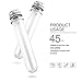 YGDZ Test Tubes 20pcs, 45ml Clear Plastic Test Tubes with Caps, Gumball Scroll Saw Blade Tubes for Party Decor