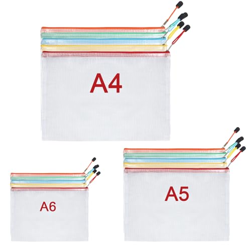 Dreamil 15 Stück A4+A5+A6 Dokumententasche,Wasserdichte...